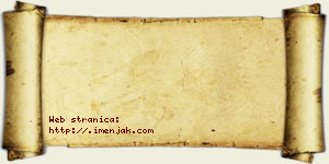 Isidora Rajak vizit kartica